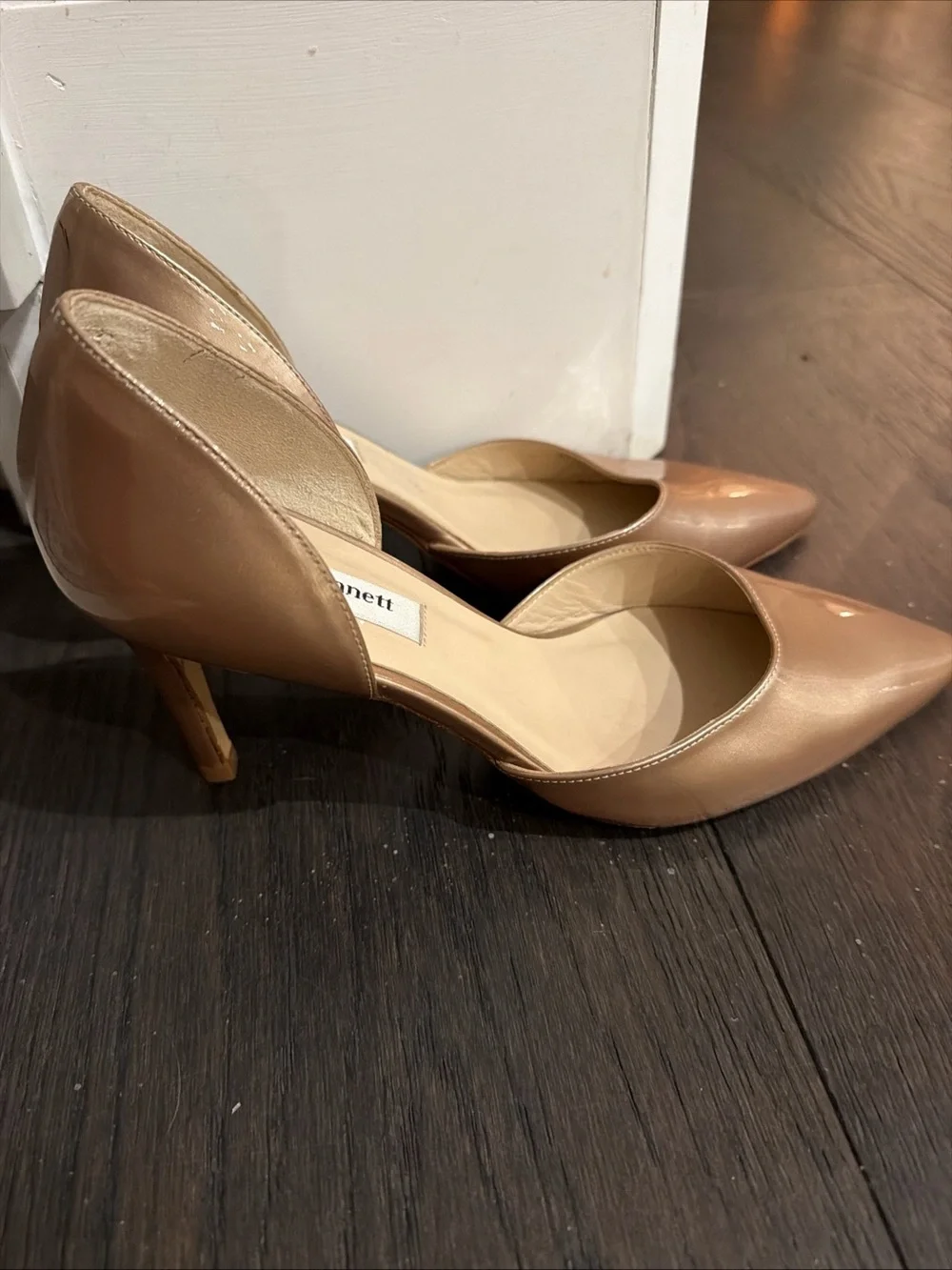 LK Bennett Rose Metallic D'Orsay Pointed-Toe Pumps